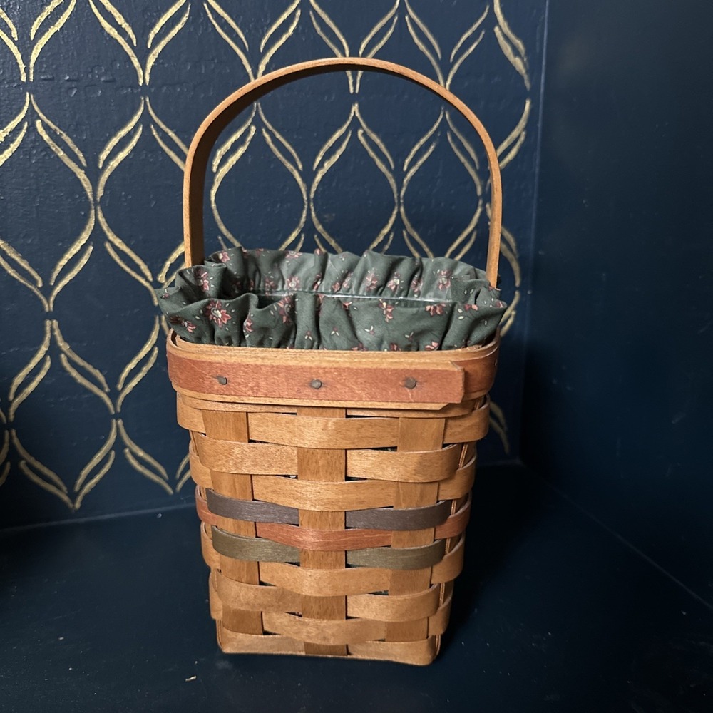 Longaberger Vintage Shades Of Autumn Peg Basket Collectible Bittersweet 1992